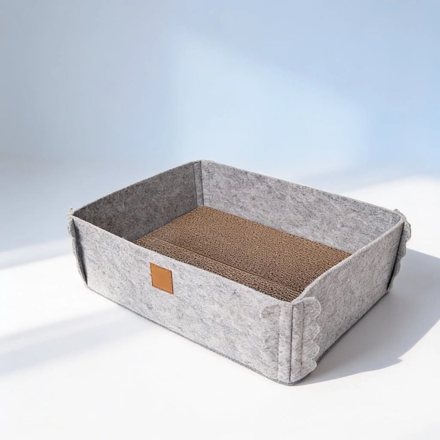Blyio 2-in-1 Cat Scratcher & Felt Bed — product view 1